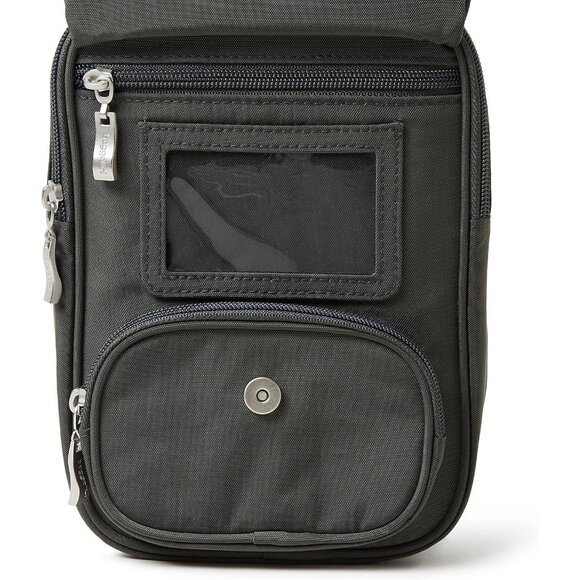 Women's Charcoal Journey Crossbody Bags 9x6 Small Lightweight Handbag - Picture 5 of 10